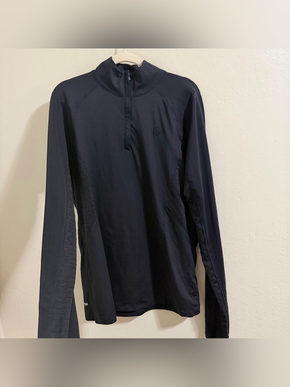 AriatTek womenâs Large black quarter zip western athletic wear lightweight - Picture 4 of 12